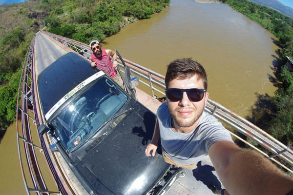 Selfie op de brug